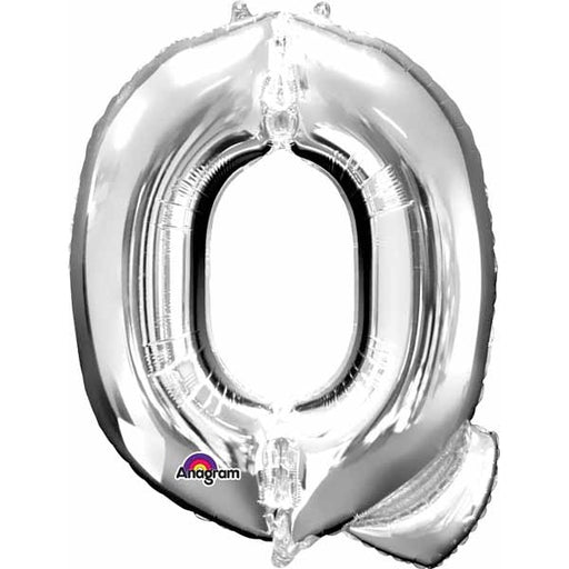 32 Inch Silver Letter Q Foil Balloon