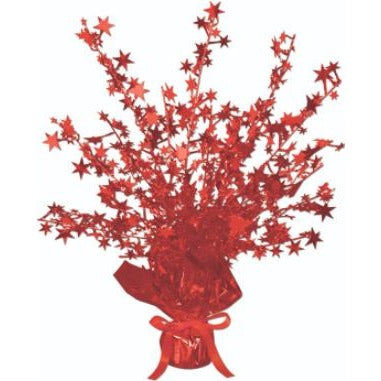 15-Inch Red Star Gleam N Burst Centerpiece