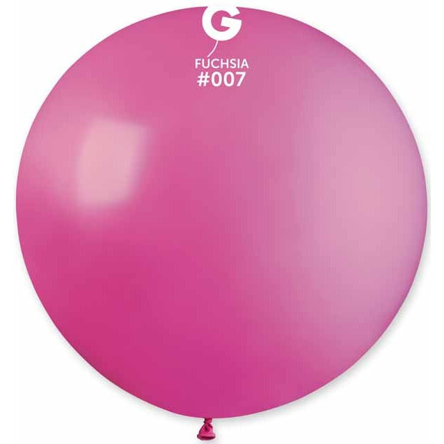 Gemar 31-Inch Fuchsia Latex Balloon #007, 1 Count
