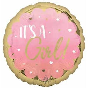Pink It's a Girl Jumbo Foil Balloon, 28 Inch