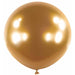 Anagram Satin Luxe Gold Sateen 24-Inch Latex Balloons, 4-Pack