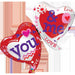 You & Me Two Hearts 42-Inch Foil Balloon