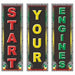 20-Inch Racing Cutouts, 3-Pack