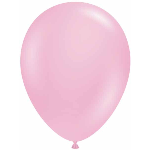 TUFTEX 17-Inch Standard Pink Latex Balloons, 50 Count