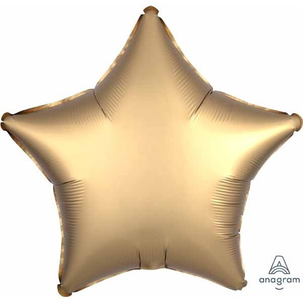 19" SatinLuxe Gold Sateen Star Foil Balloon