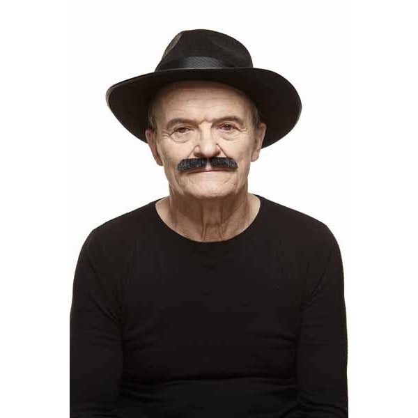 Black Costume Moustache, 11.5 x 2 cm