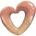 Rose Gold Glitter Heart Foil Balloon, 42 Inch