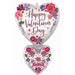 HVD PRESSED FLOWERS 31" SHAPE SL P35 PKG