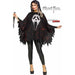 Glittering Ghostface Adult Costume Poncho, One Size
