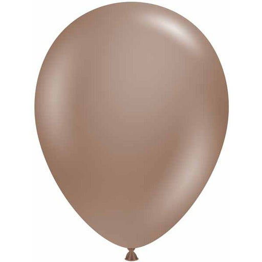 TUFTEX 17-Inch Cocoa Latex Balloons, 50 Count