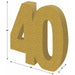 Gold 3D Glittered 40 Centerpiece