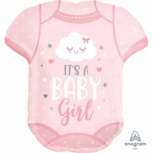 Baby Girl Onesie Foil Balloon, 24 Inch