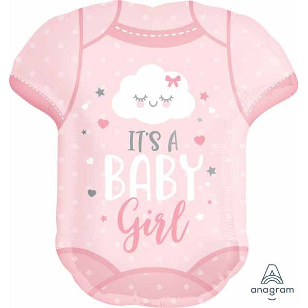 Baby Girl Onesie Foil Balloon, 24 Inch