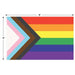 PRIDE FLAG FABRIC 3'X5' W/2 GROMMETS