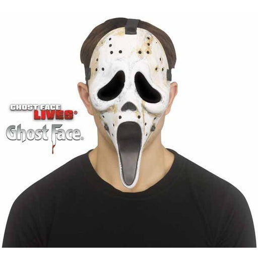 Ghost Face Distressed Hockey Mask