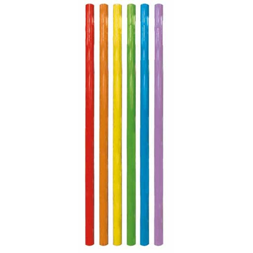 Multicolour Reusable Drinking Straws, 6 Pack