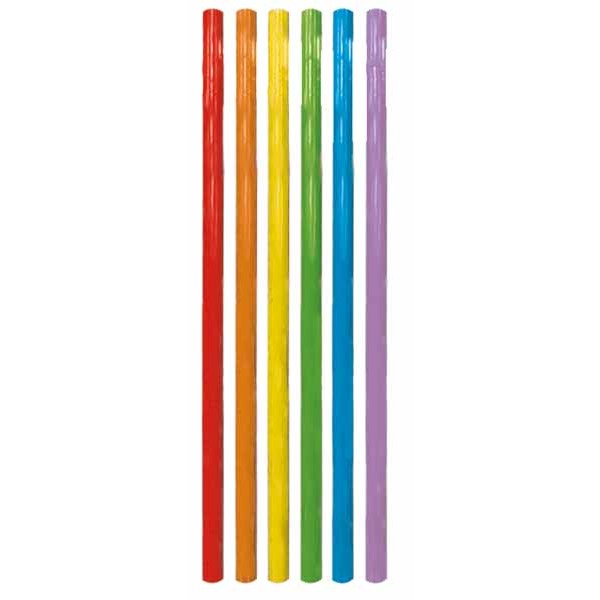 Multicolour Reusable Drinking Straws, 6 Pack