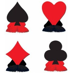 CARD "SUIT" 4/PKG PLAYMATES 4½"