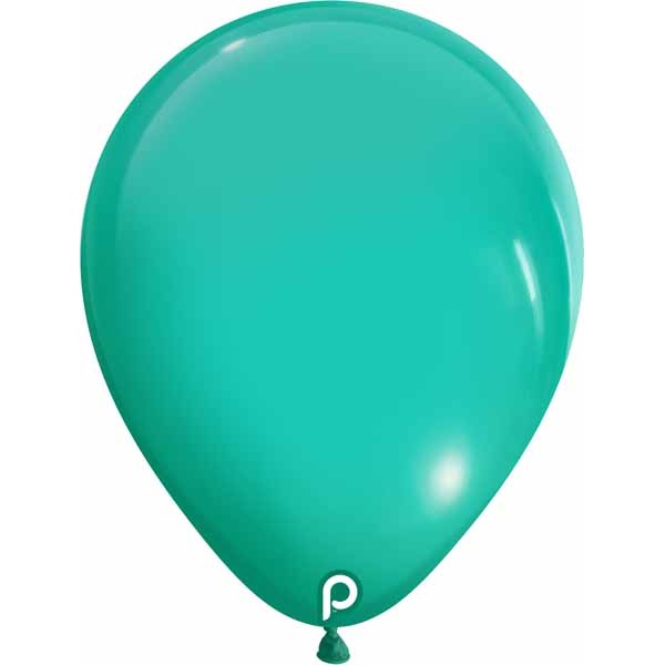 Prima Aqua 5 Inch Round Latex Balloons, 100 Pack