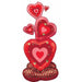 Stacking Hearts AirLoonz Foil Balloon, 55 Inch