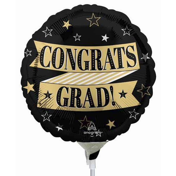 Congrats to the Grad 9-Inch Round Foil Balloon