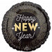 Happy New Year Midnight Glam 18" Round Foil Balloon