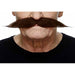 Dark Brown Costume Moustache, 25 cm