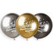Gemar 19-Inch Shiny Happy Birthday Latex Balloons, 25 Count