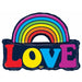 Mighty Love Rainbow 37-Inch Foil Balloon