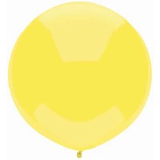 17-Inch Sun Yellow Outdoor Display Balloons, 72 Count