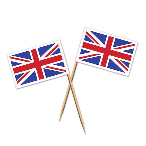 Union Jack Food Picks, 50 Pack