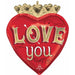 Just My Type Love 23-Inch Shaped Foil Balloon