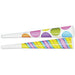 9" Assorted Printed Party Horns 4-Pack