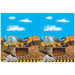 Construction Party Plastic Tablecover, 47 x 70 Inches