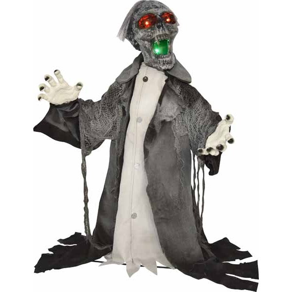 Animated Groundbreaker Zombie Halloween Prop