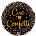 Cue the Confetti 18-Inch Round Holographic Foil Balloon