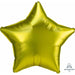 Lemon Yellow Satin Luxe Star Foil Balloon, 19 Inch