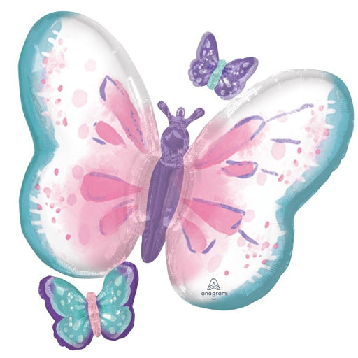 Flutters Butterfly 29" Shaped Foil Balloon