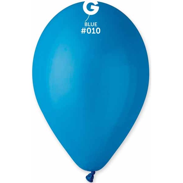 Gemar 12-Inch Blue #010 Latex Balloons, 50 Count