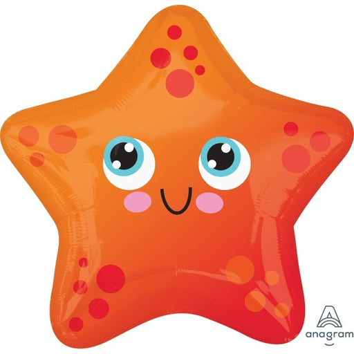 Starfish 18-Inch Shaped Foil Balloon
