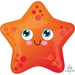 Starfish 18-Inch Shaped Foil Balloon