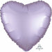 18" Pastel Lilac Satin Luxe Heart Foil Balloon