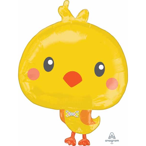 Easter Chicky 28-Inch Chick-Shaped Foil Balloon