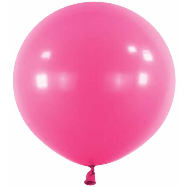 Hot Pink 24-Inch Latex Balloons, 4 Count