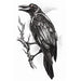 The Raven Goth Temporary Tattoo