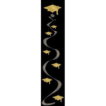 PRINTED GRAD CAP WHIRL CUTOUT 30"3/PK