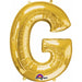 16-Inch Gold Letter G Foil Balloon