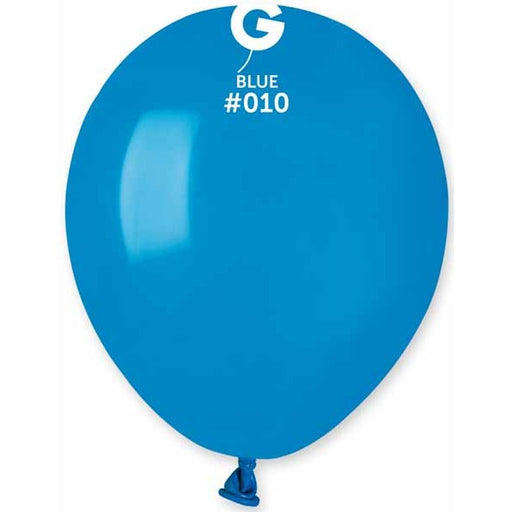 Gemar 5 Inch Blue #010 Latex Balloons, 100 Count