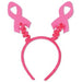 Pink Ribbon Bopper Headband