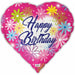 Happy Birthday Heart 18-Inch Foil Balloon